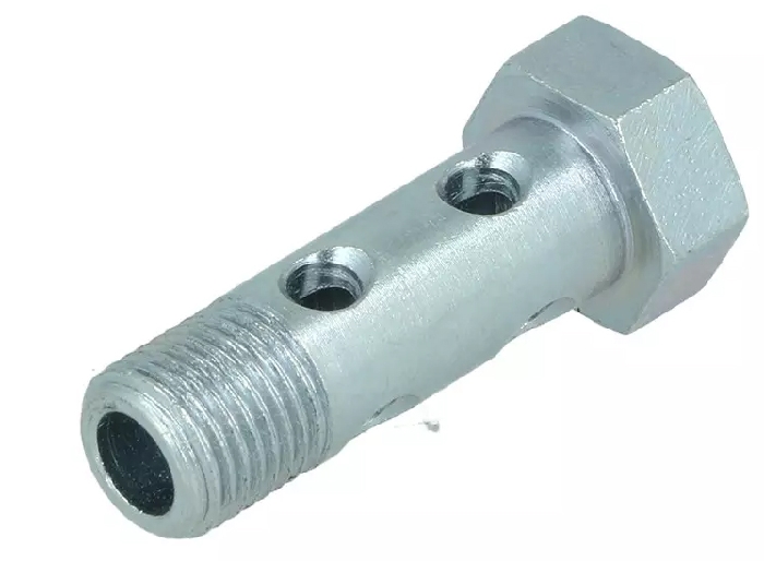 Zubehör Hydraulik: Hohlschraube doppelt G1/4 x42mm für Schlauchfitting Serie 3000 Zubehör Hydraulik: Hohlschraube doppelt G1/4 x42mm für Schlauchfitting Serie 3000