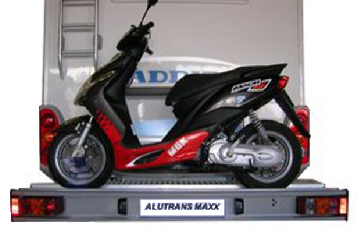 ALUTRANS MAXX 1 Roller/ Motorradträger- 135 kg spez. für Fiat Ducato 230/244 Bj. 1994-2006, m. AHK