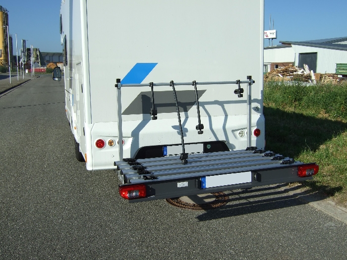 Fahrradträger für 5 Fahrräder o. fünf E-Bike ALUTRANS Premium Wohnmobil Heckträger