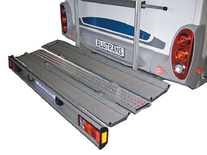 ALUTRANS Premium 2 Roller/ Motorradträger, 150kg spez. für VW Crafter 4er Bj. 2006-2018-o-AHK, max. Fzg Länge 5,93m ALUTRANS Premium 2 Roller/ Motorradträger, 150kg spez. für VW Crafter 4er Bj. 2006-2018-o-AHK, max. Fzg Länge 5,93m