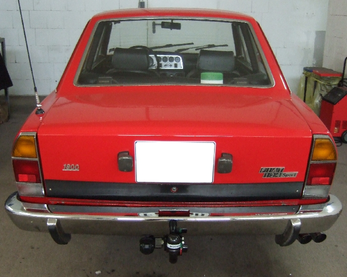 Anhängerkupplung für Fiat-124 Coupe & Spider, Typ 124AC/BC/AS/BS, Baureihe 1966-1972 abnehmbar