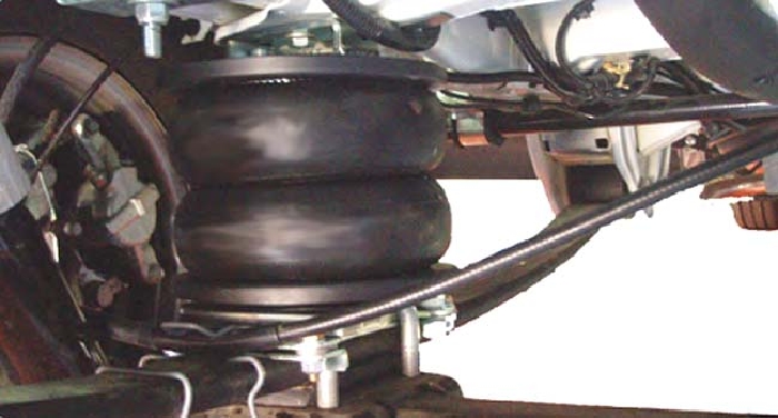 Auflastung für Wohnmobil Citroen Jumper X250 (2006-2014), passende Zusatz-Luftfederung 8 Zoll Zweikreis Doppelfaltenbalg- Anlage, Semi Air Basic-Plus, syst. LF1 - AKTION -