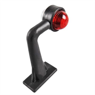 Umrissleuchte rot/weiß 185mm rechtwinklig