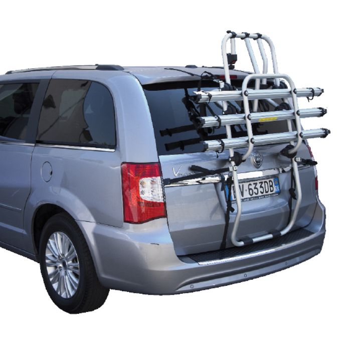 Chrysler Voyager, 5-T MPV Bj. 2001-2007, kompatibler Fabbri Fahrradträger f. 3 Fahrräder -  für Heckträger für Chrysler Chrysler Voyager, 5-T MPV Bj. 2001-2007 kompatibler 3er Fahrradträger