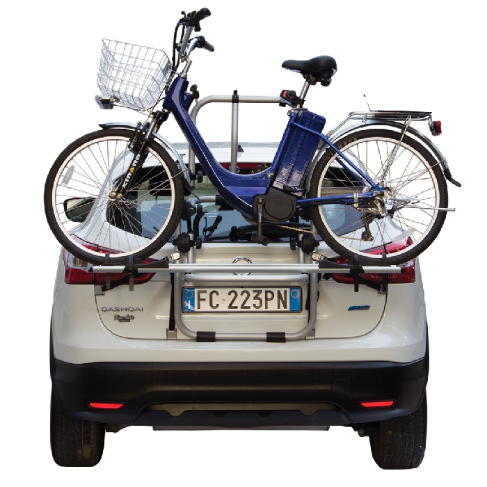 Fiat Doblo, 5-T Fließheck Bj. 2010-2015, kompatibler Fabbri Fahrradträger f. E- Bike- Elektrofahrrad -  für Heckträger für Fiat Fiat Doblo, 5-T Fließheck Bj. 2010-2015 kompatibler 2er E-Bike Träger