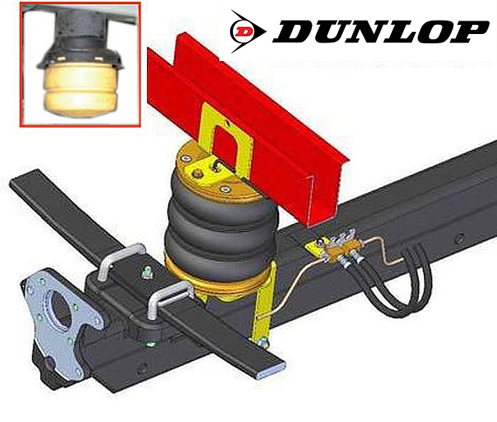 Ford Transit, Frontantrieb, Baujahr 2006-2014, Achse 76x106mm, Pralldämpfer 1, passende Zusatz-Luftfederung 8 Zoll Zweikreis Doppelfaltenbalg- Anlage, syst. LF3- zzgl. Montagekosten bei uns im Haus.