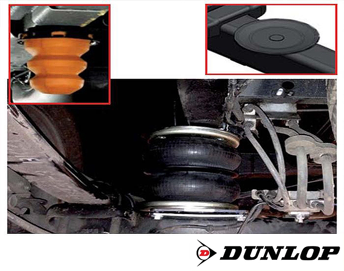 Ford Transit, Frontantrieb, Baujahr 2014-2019, Pralldämpfer kurz, passende Zusatz-Luftfederung 8 Zoll Zweikreis Doppelfaltenbalg- Anlage-kurz 2F, syst. LF3- zzgl. Montagekosten bei uns im Haus.