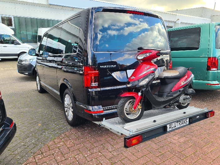 ALUTRANS KALUX 1 Roller/ Motorradträger, 200kg spez. für VW T5 Bj. 2003-, o. AHK ALUTRANS KALUX 1 Roller/ Motorradträger, 200kg spez. für VW T5 Bj. 2003-, o. AHK