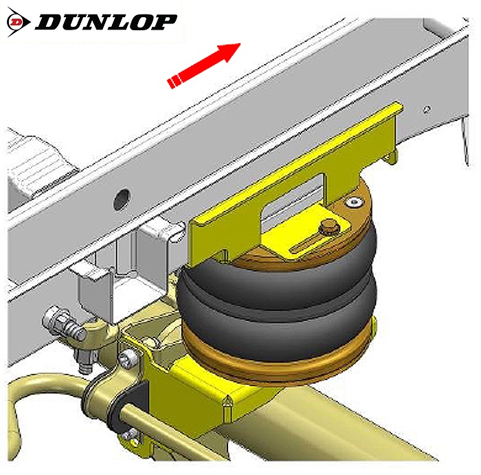 VW Crafter 28-35, Bj. 2006-2016, passende Zusatz-Luftfederung 8 Zoll Zweikreis Doppelfaltenbalg- Anlage, syst. LF3- zzgl. Montagekosten bei uns im Haus.