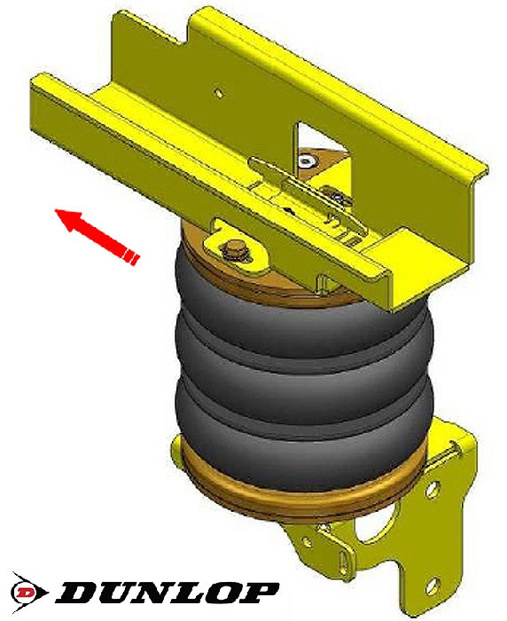 Mercedes Sprinter Bj. 2006-2018, Modelle 413-524, nur f. Allrad, passende Zusatz-Luftfederung 8 Zoll Zweikreis Doppelfaltenbalg- Anlage, syst. LF3- zzgl. Montagekosten bei uns im Haus.