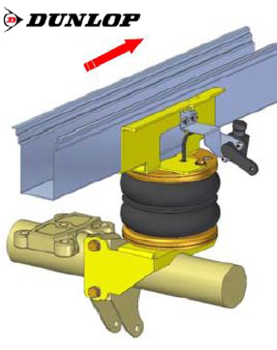 Mercedes Sprinter Bj. 2018-, Modelle 209-324, m. Heckantrieb, passende Zusatz-Luftfederung 8 Zoll Doppelfaltenbalg- Anlage, syst. LF3- zzgl. Montagekosten bei uns im Haus.