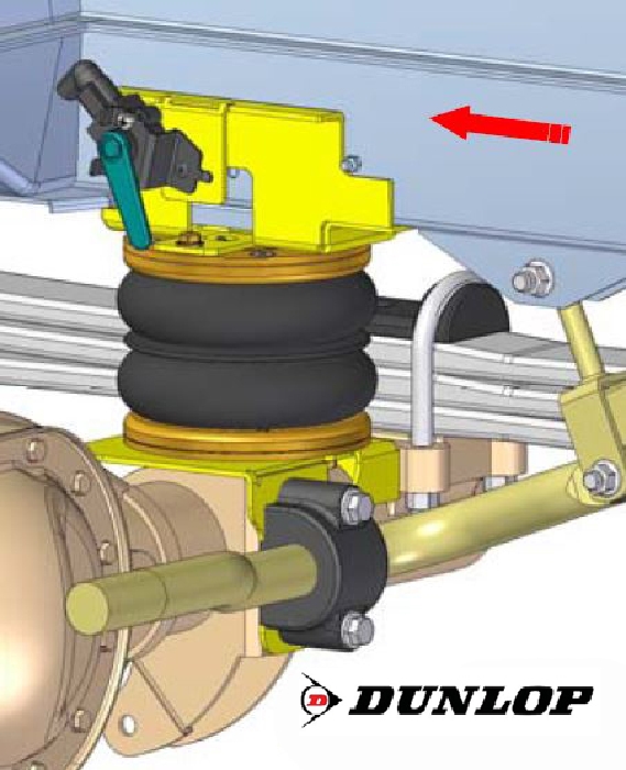 MAN TGE, Heckantrieb mit Zwillingsbereifung, Baujahr 2017-, passende Zusatz-Luftfederung 8 Zoll Doppelfaltenbalg- Anlage, syst. LF3- zzgl. Montagekosten bei uns im Haus.