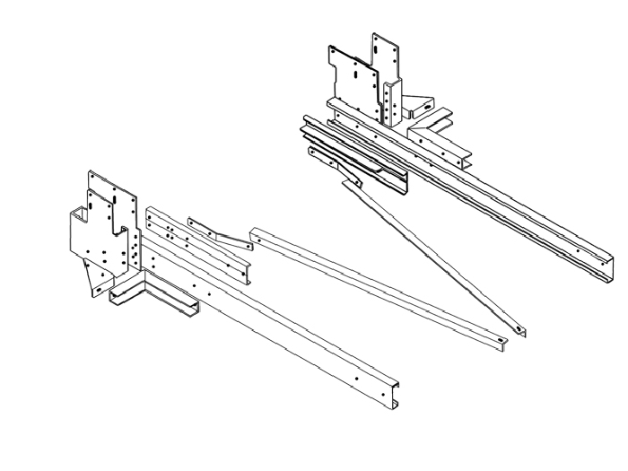 Rahmenverlängerung 1870 Basis BOSStow Typ 01 für Mercedes Sprinter 4er Typ 910 Frontantrieb, Bj. 2018- Montage nur bei uns im Haus.