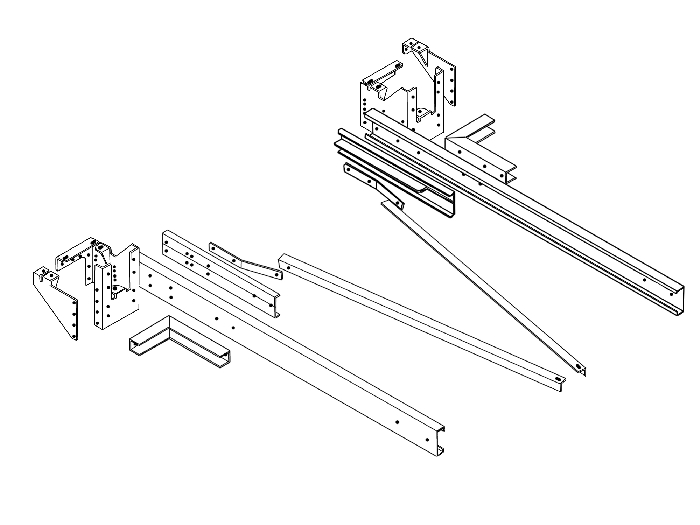 Rahmenverlängerung 2000 Basis BOSStow Typ 01 für Fiat Ducato 230/244 Pritschenboden- Bj. 1994-2006