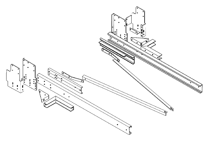 Rahmenverlängerung 2000 Basis BOSStow Typ 01 für Ford Transit Heckantrieb (FT350 Leiterrahmen)- Bj.2000-2006 Rahmenverlängerung 2000 Basis BOSStow Typ 01 für Ford Transit Heckantrieb (FT350 Leiterrahmen)- Bj.2000-2006
