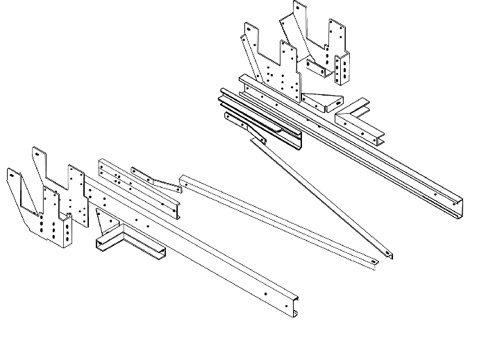 Rahmenverlängerung 2000 Basis BOSStow Typ 01 für Mercedes Sprinter 3er/ VW LT- Bj. 1995-2005 Rahmenverlängerung 2000 Basis BOSStow Typ 01 für Mercedes Sprinter 3er/ VW LT- Bj. 1995-2005