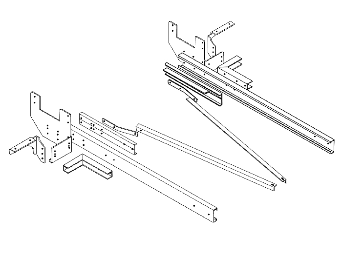 Rahmenverlängerung 2000 Basis BOSStow Typ 01 für spez. V23 Ford Transit Flachboden- Bj.2014- Rahmenverlängerung 2000 Basis BOSStow Typ 01 für spez. V23 Ford Transit Flachboden- Bj.2014-