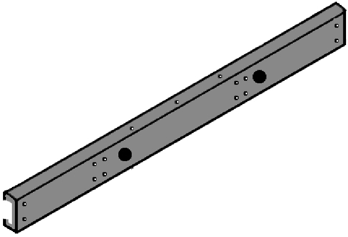 Rahmenverlängerung Abschlussblende BOSStow RV-ALUTRANS, speziell bei Verwendung ohne AHK Querträger