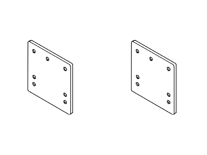 Rasterplatten Absenkplatten Satz BOSStow Ausführung kurz- spezial- Lochbild 70-70