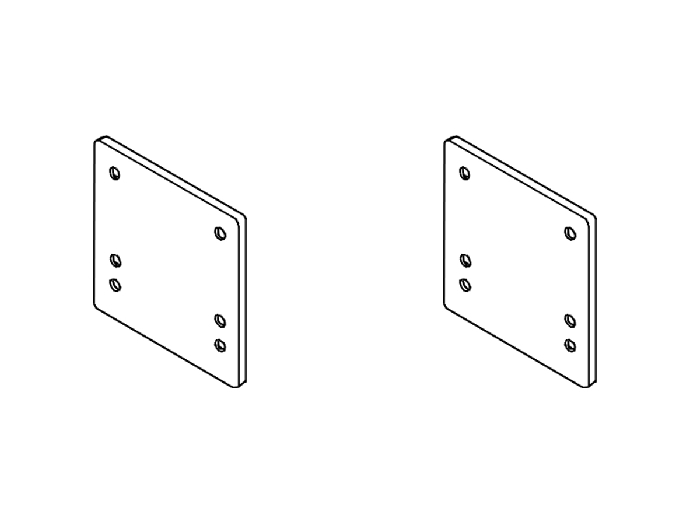 Rasterplatten Absenkplatten Satz BOSStow Ausführung spezial-get. RV-230 u. gerade RV