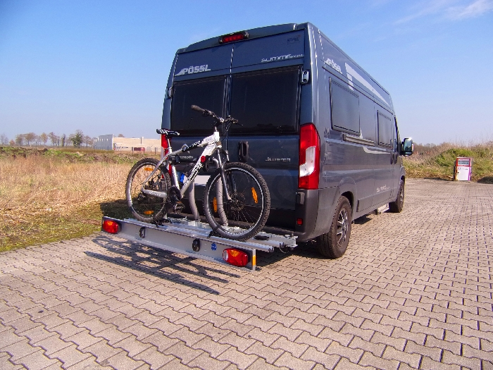 SMV Swing Carry E- Bike Fahrradträger schwenkbar u. hochklappbar- spez. für Peugeot Boxer X250/X290 Bj. 2011-, mit AHK