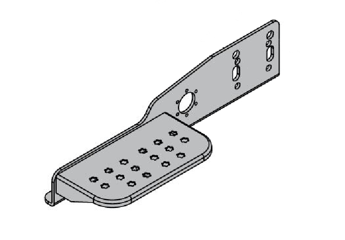 Trittstufe links für 2- und 4 Loch Systeme