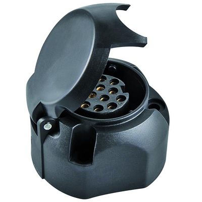 Steckdose 13pol., Kunststoff, -2x Microschalter, Jaeger-System (84400085) Steckdose 13pol., Kunststoff, -2x Microschalter, Jaeger-System (84400085)