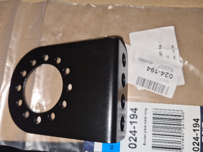 Steckdosenplatte, Bolzen, Typ W