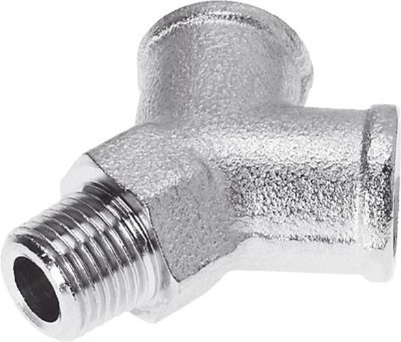 Verbinder, Y-Stück, außen 1/4, auf 2x innen 1/4 Gewinde