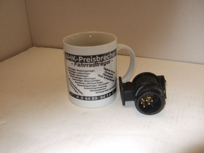 Wohnmobil Adapter, Kurz, 13- 7-pol.in Keramikhülle