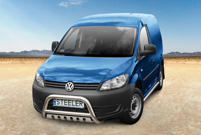 Frontschutzbügel Kuhfänger Bullfänger für VW Caddy 2010-2015, Steelbar QFU 70mm, schwarz beschichtet Frontschutzbügel Kuhfänger Bullfänger für VW Caddy 2010-2015, Steelbar QFU 70mm, schwarz beschichtet