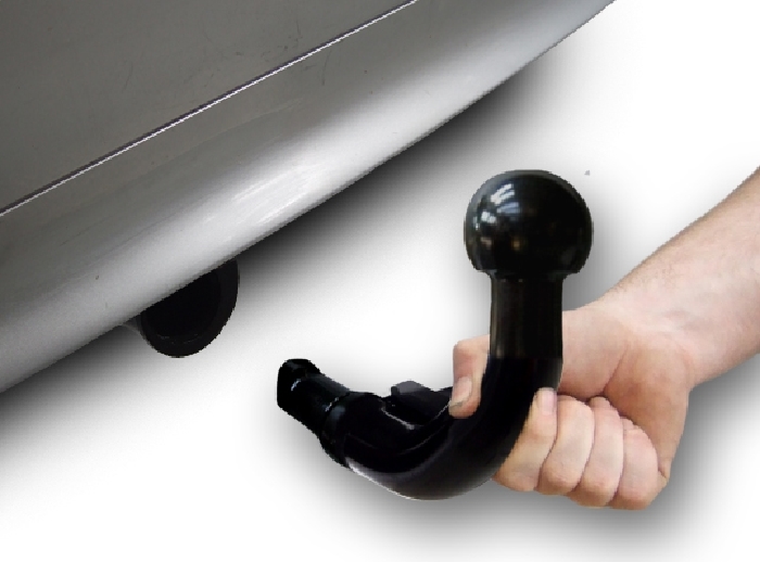 Anhängerkupplung für VW-Caddy III, IV, Maxi mit Gasantrieb, 5 Sitzer, Baureihe 2007-2015 abnehmbar